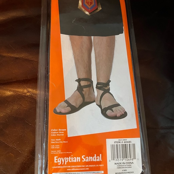 New California Costumes Egyptian Sandals one size costume - Picture 2 of 4